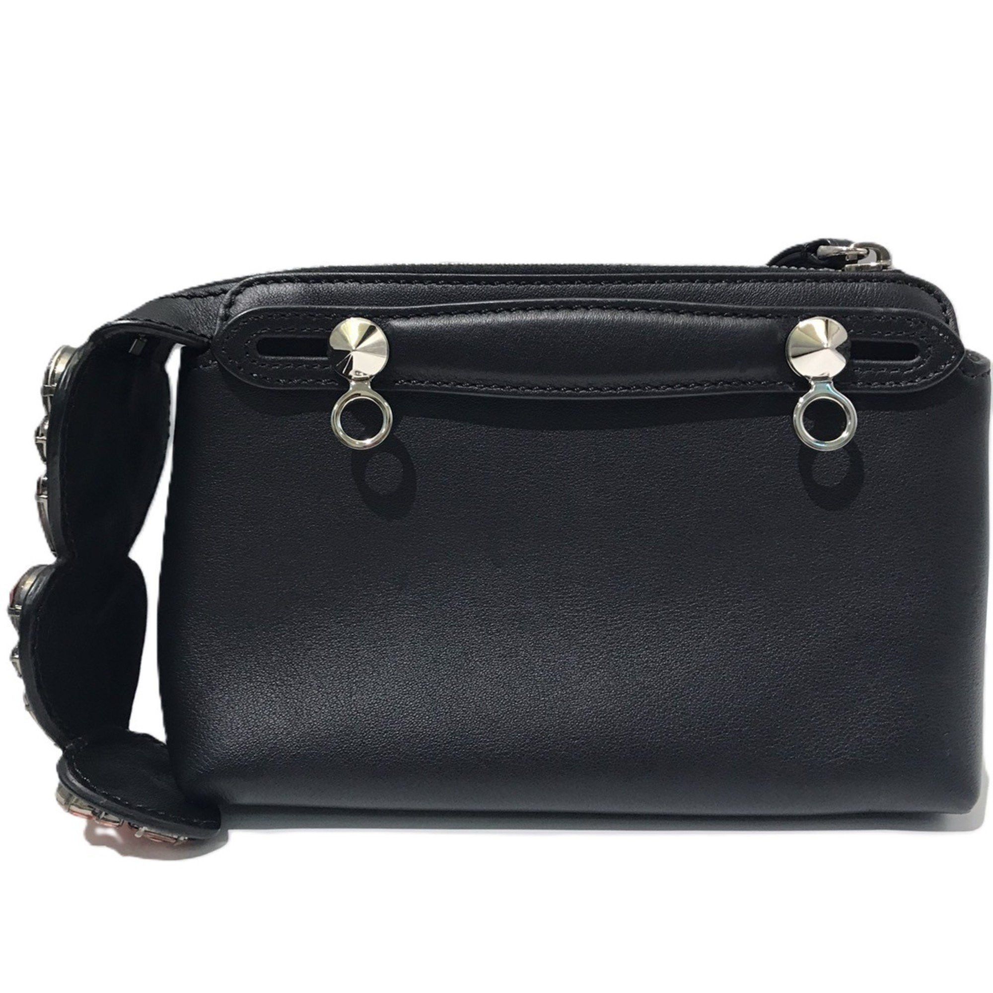 Fendi FENDI BY THE WAY MINI HANDBAG LEATHER BLACK STONE 8BL135 Size ONE SIZE - 2 Thumbnail