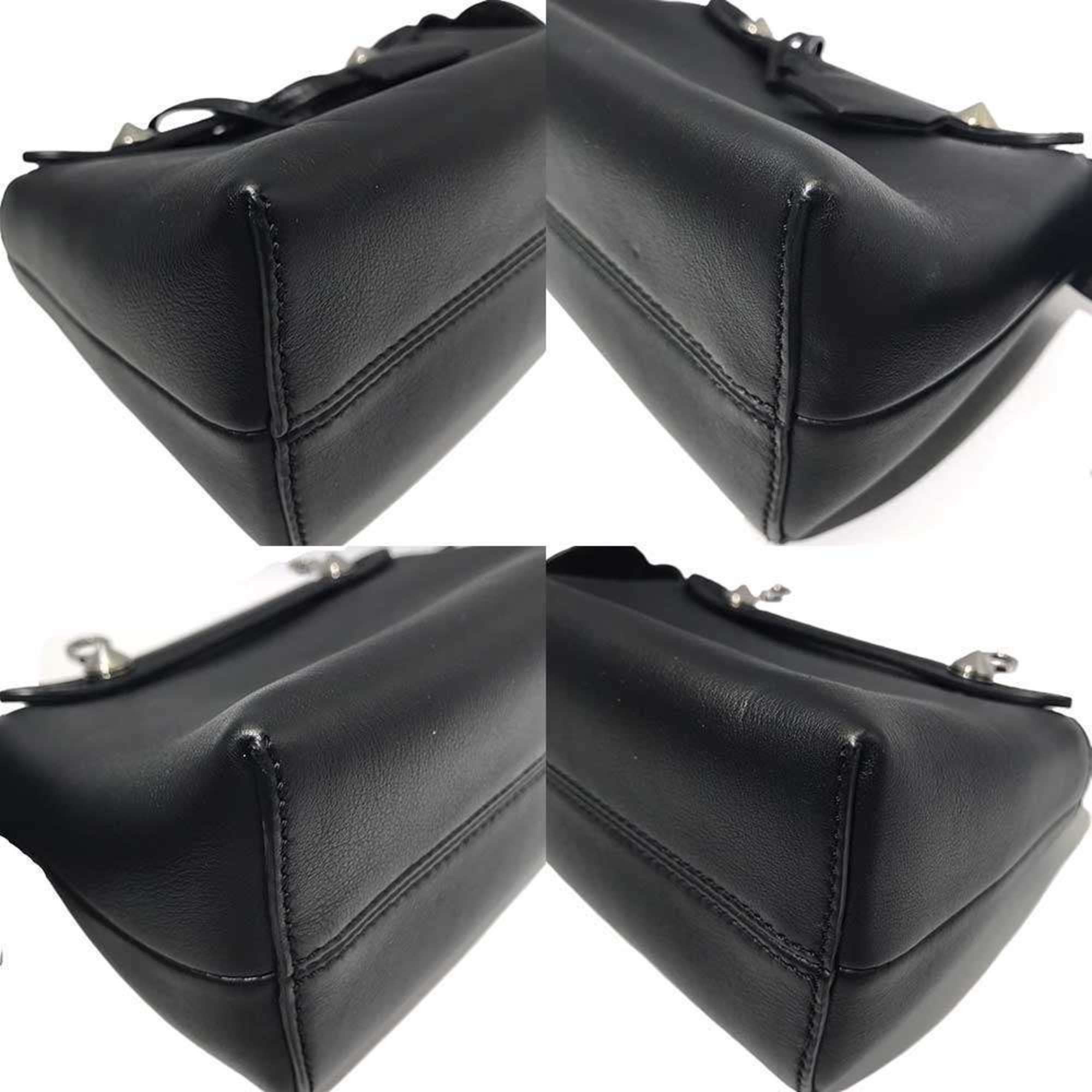 Fendi FENDI BY THE WAY MINI HANDBAG LEATHER BLACK STONE 8BL135 Size ONE SIZE - 3 Thumbnail