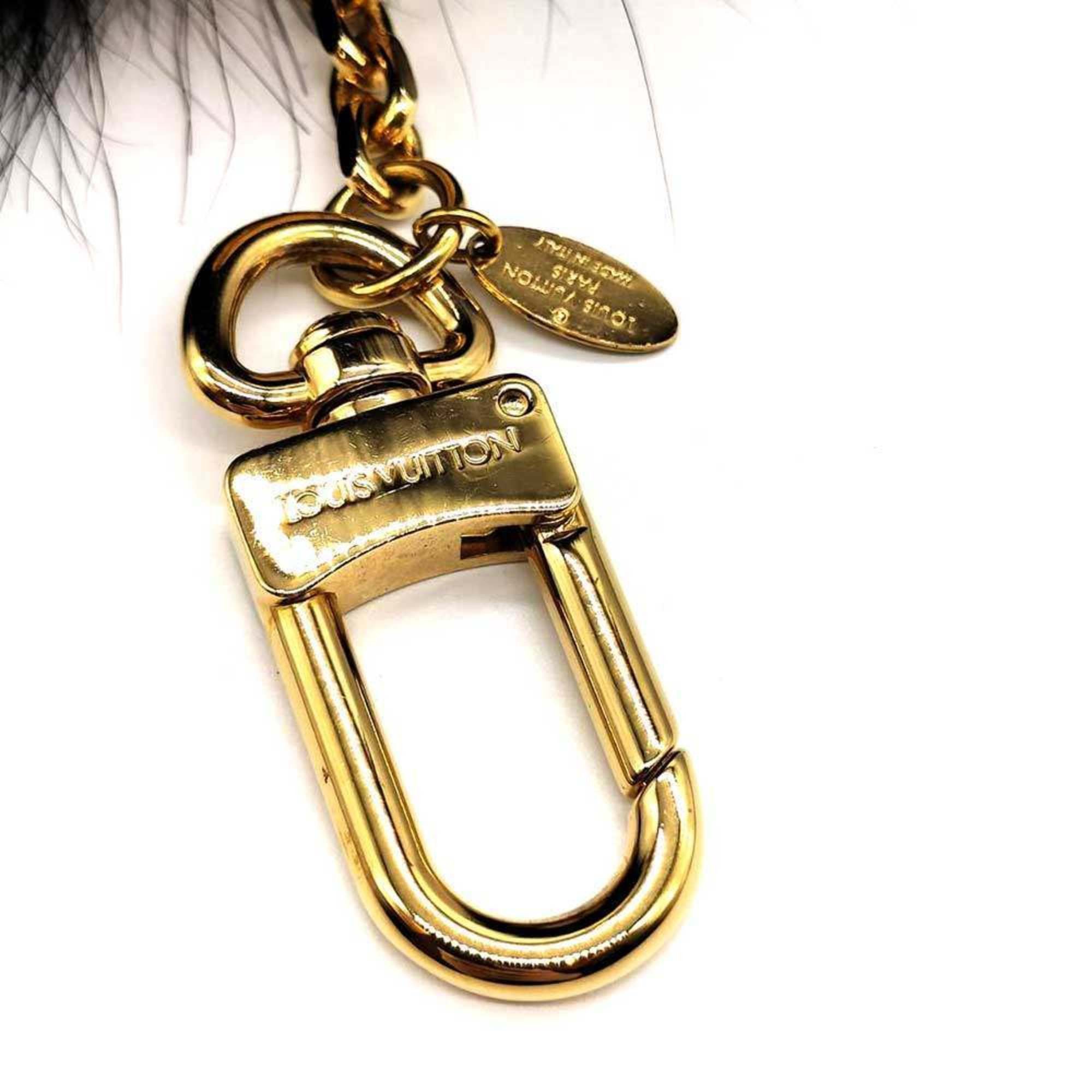 Louis Vuitton Louis Vuitton Fuzzy Bubble Fur Bag Charm Black M67372 Women's LOUIS VUITTON Size ONE SIZE - 7 Thumbnail