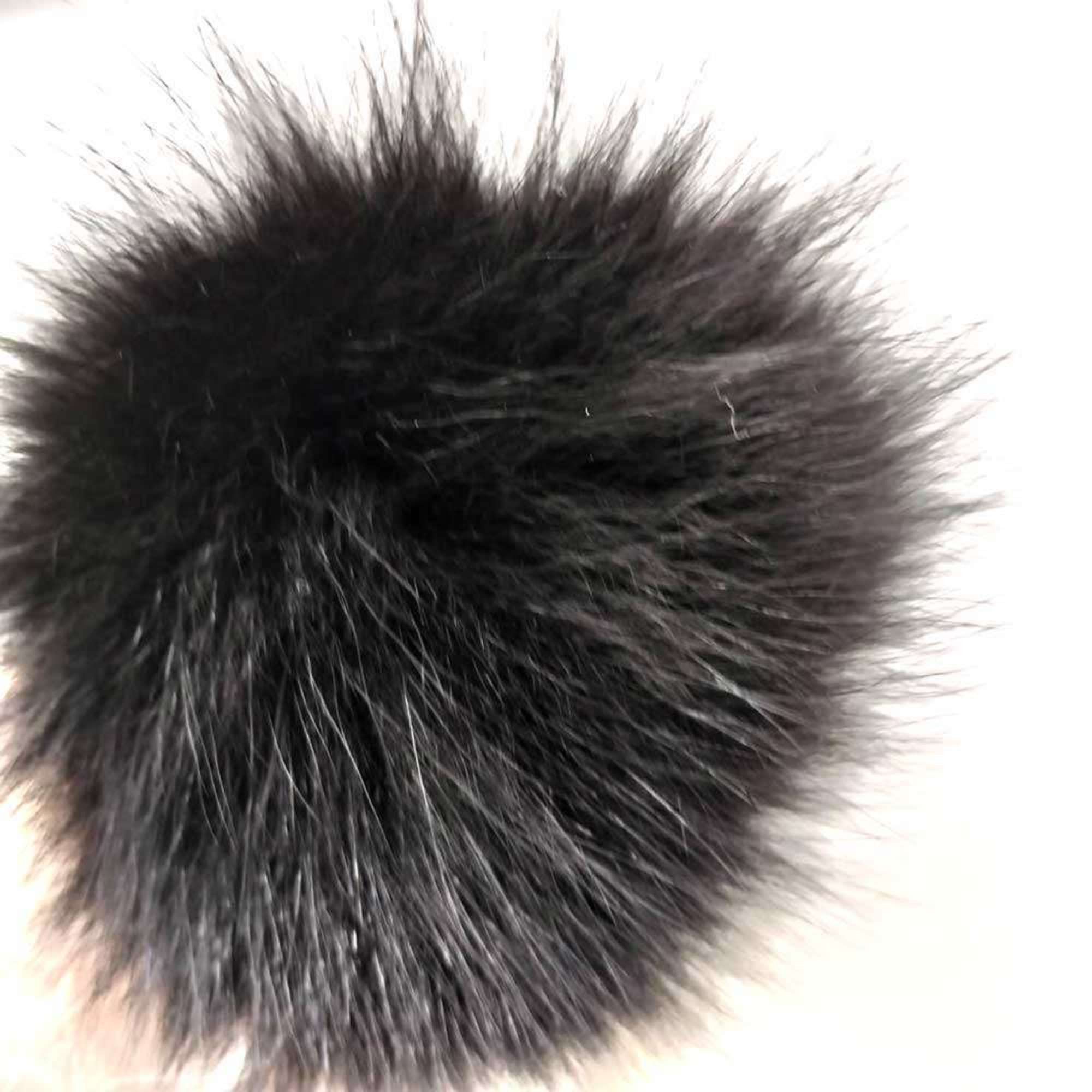 Louis Vuitton Louis Vuitton Fuzzy Bubble Fur Bag Charm Black M67372 Women's LOUIS VUITTON Size ONE SIZE - 3 Thumbnail