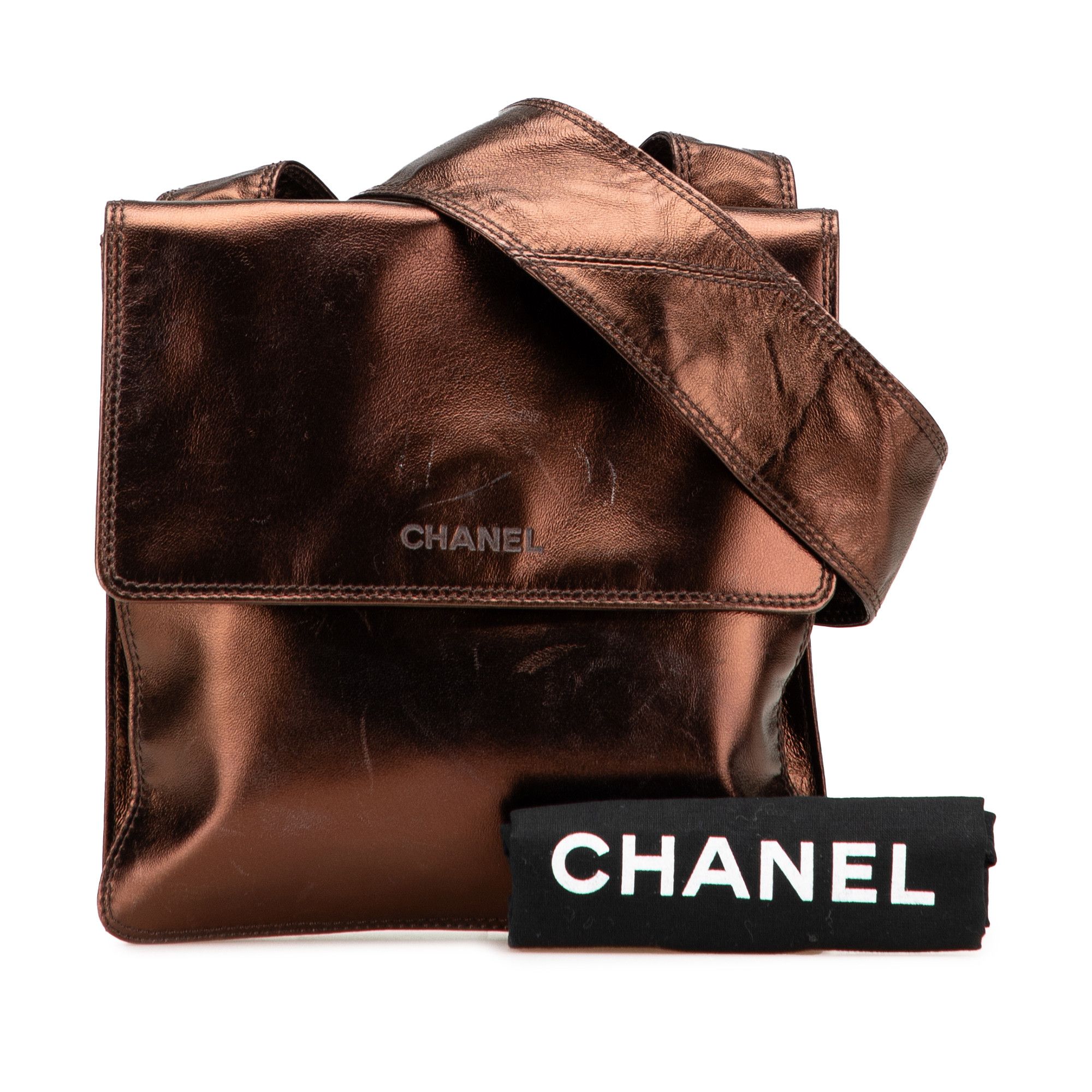Chanel Chanel Metallic Lambskin Flap Crossbody Size ONE SIZE - 15 Thumbnail