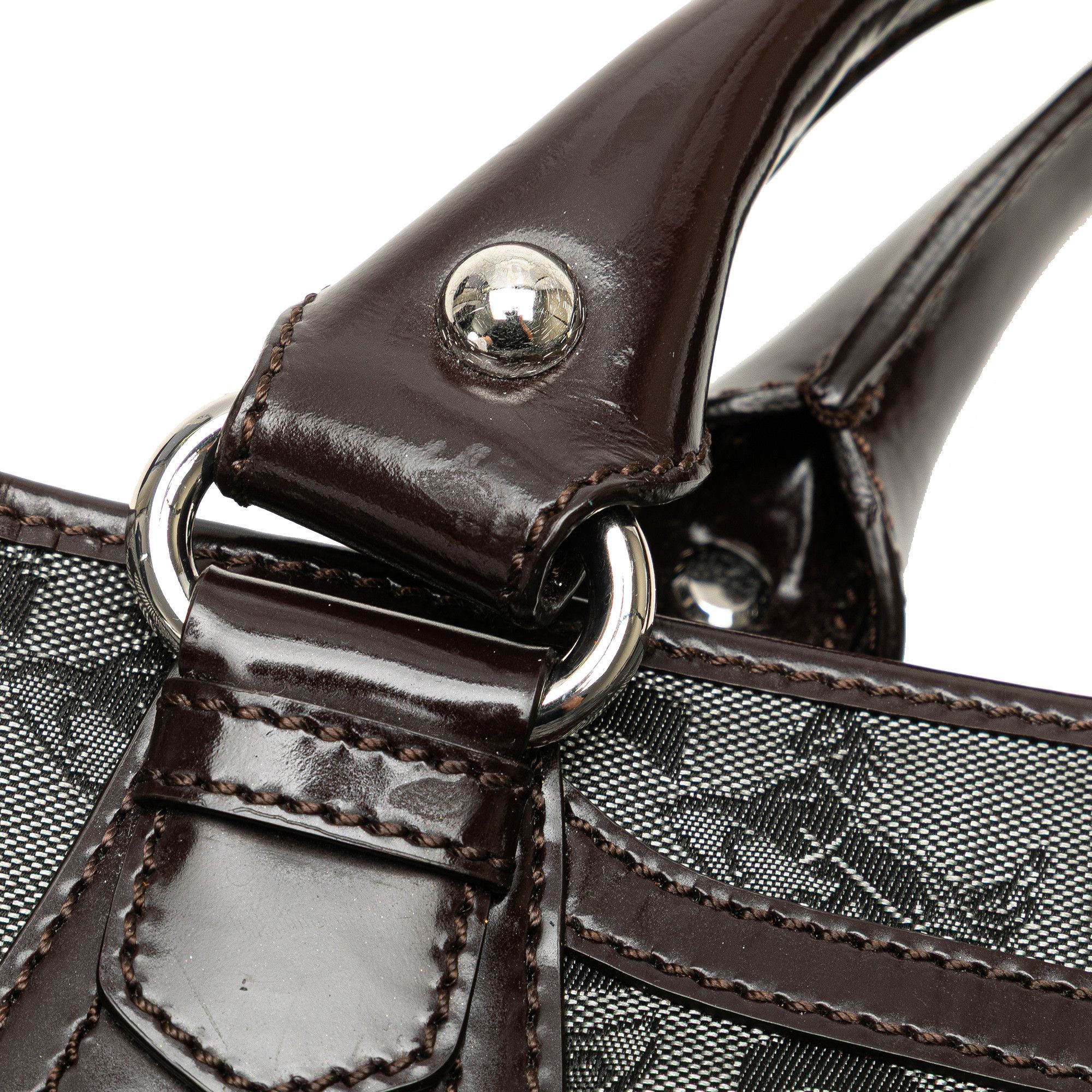 Celine C Macadam Canvas Boogie Handbag