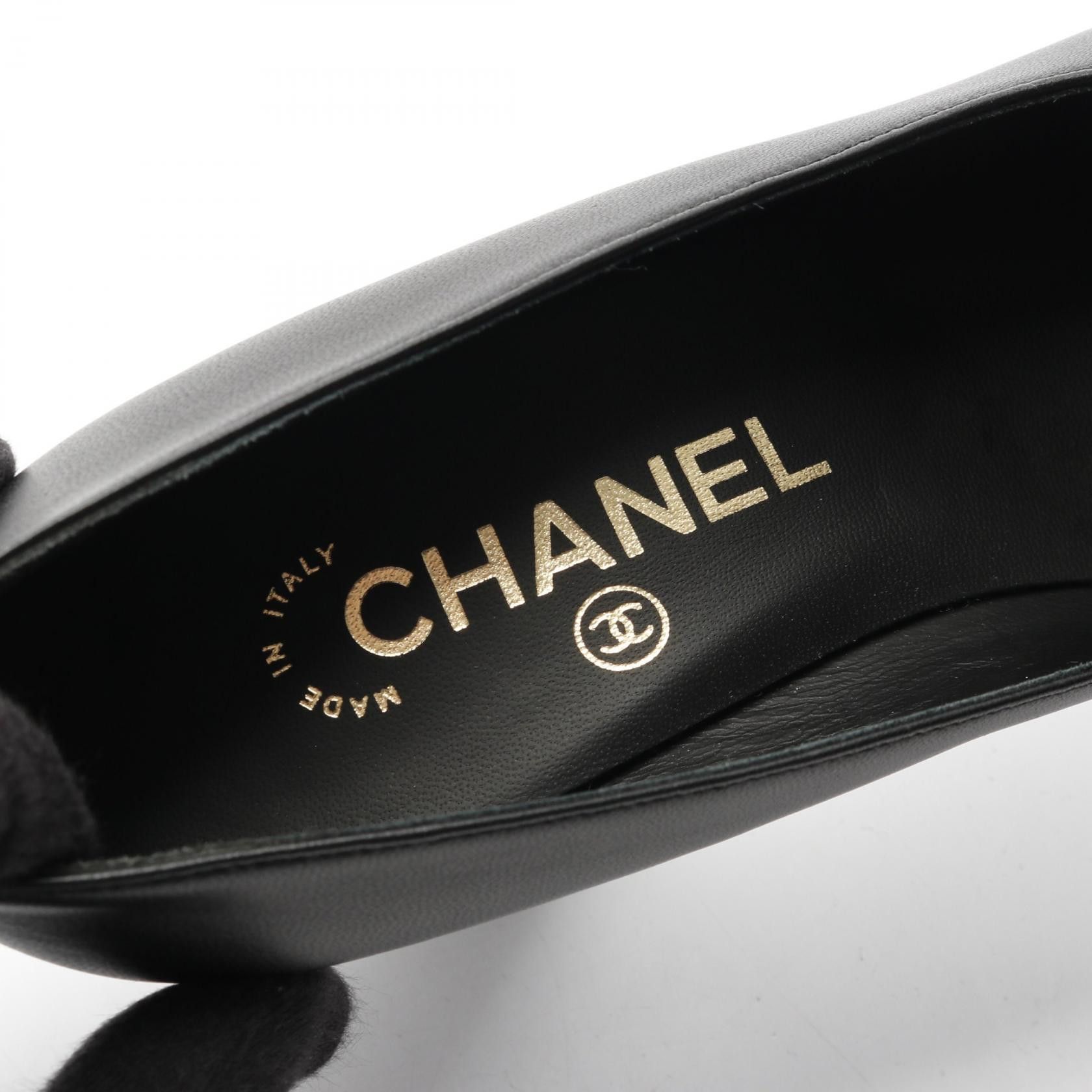 Chanel Chanel Chanel Coco Mark Leather Patent Leather Pumps Leather Shoes G36410 Size ONE SIZE - 5 Thumbnail
