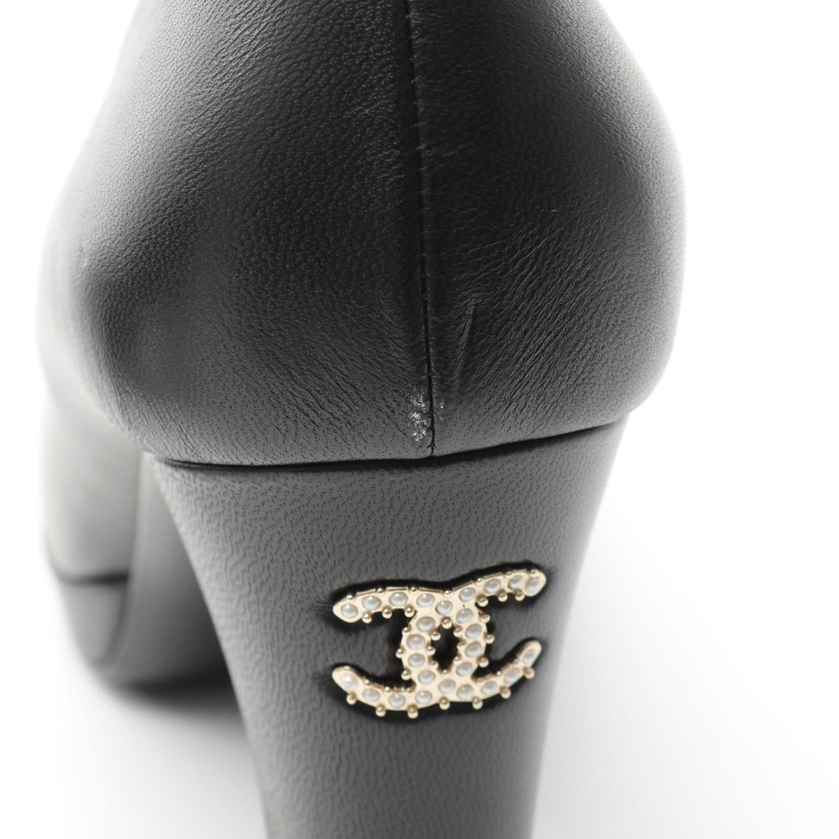 Chanel Chanel Chanel Coco Mark Leather Patent Leather Pumps Leather Shoes G36410 Size ONE SIZE - 10 Thumbnail