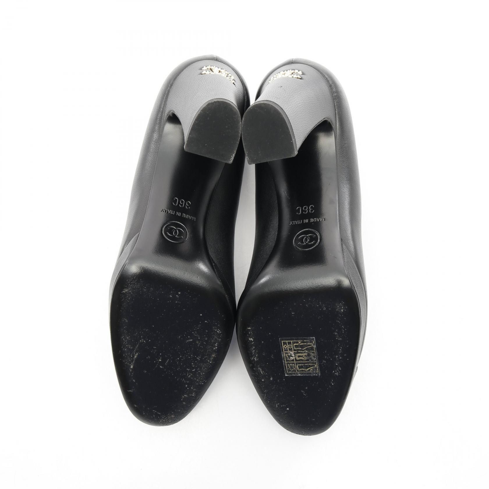 Chanel Chanel Chanel Coco Mark Leather Patent Leather Pumps Leather Shoes G36410 Size ONE SIZE - 4 Thumbnail