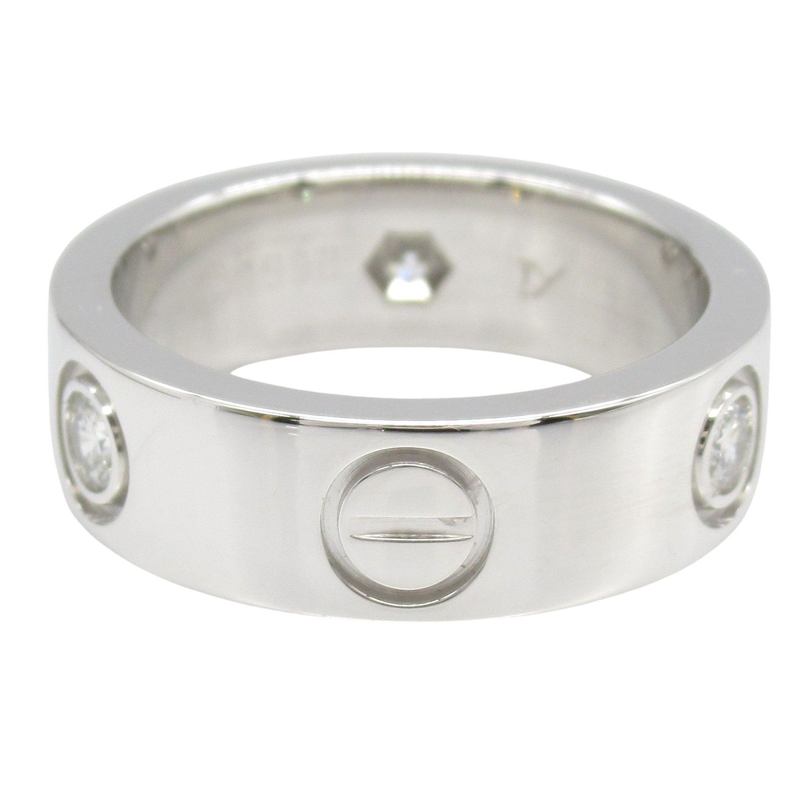 Cartier Cartier Cartier Love Ring Au750 Diamond Ring Size 6.5 Metal Ring B4032547 Size ONE SIZE - 3 Thumbnail