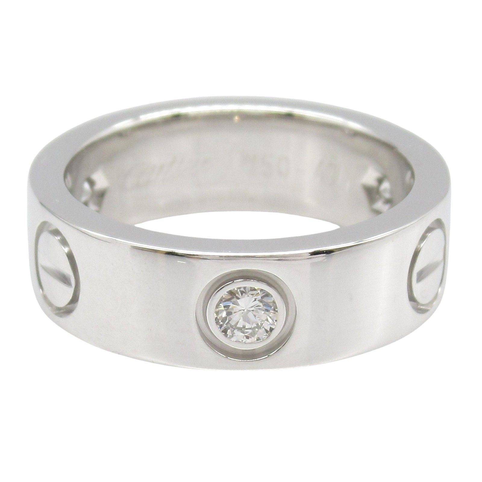 Cartier Cartier Cartier Love Ring Au750 Diamond Ring Size 6.5 Metal Ring B4032547 Size ONE SIZE - 2 Thumbnail