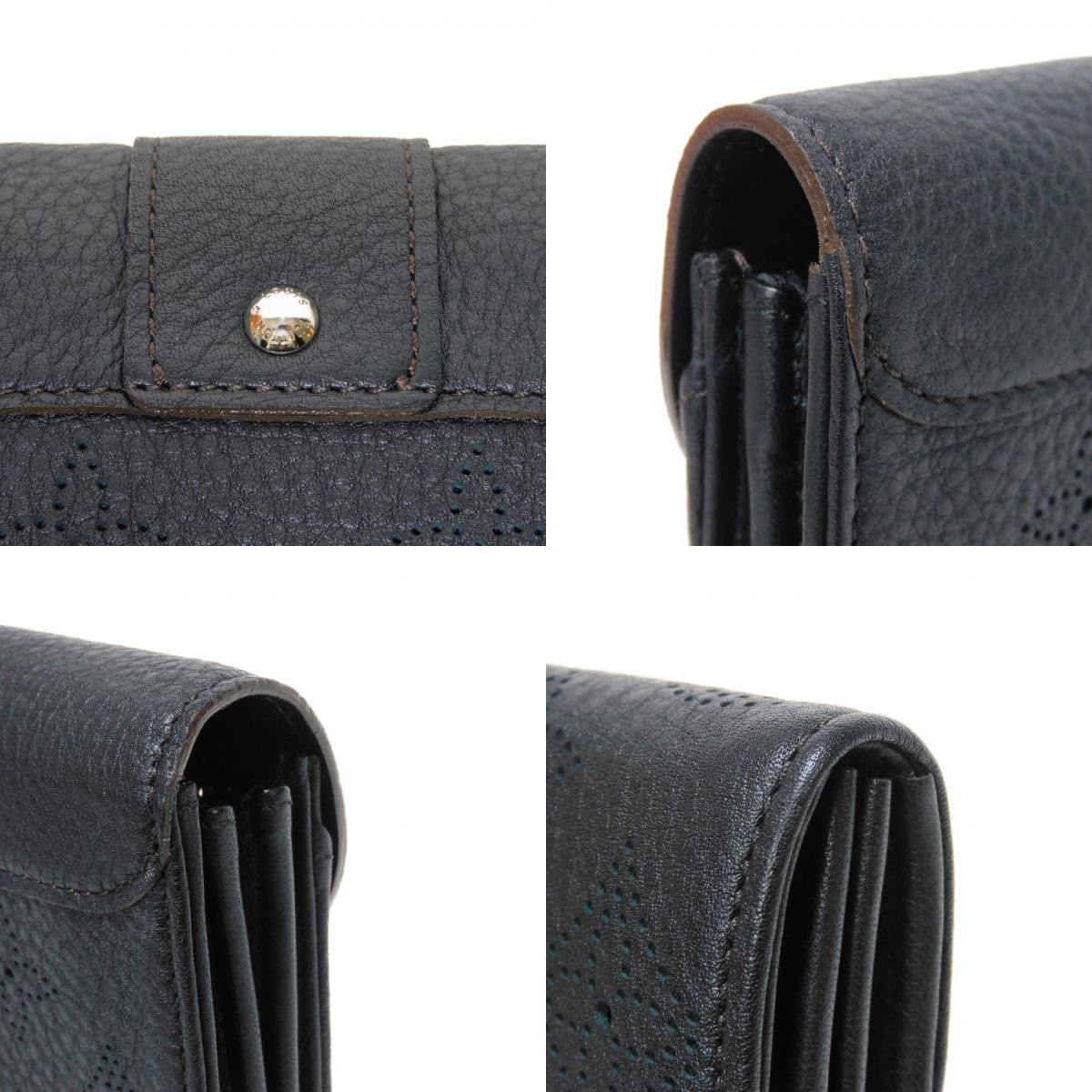 Louis Vuitton Louis Vuitton Louis Vuitton Portefeuille Iris Mahina Long Wallet Leather Long Wallet M58136 Size ONE SIZE - 21 Thumbnail