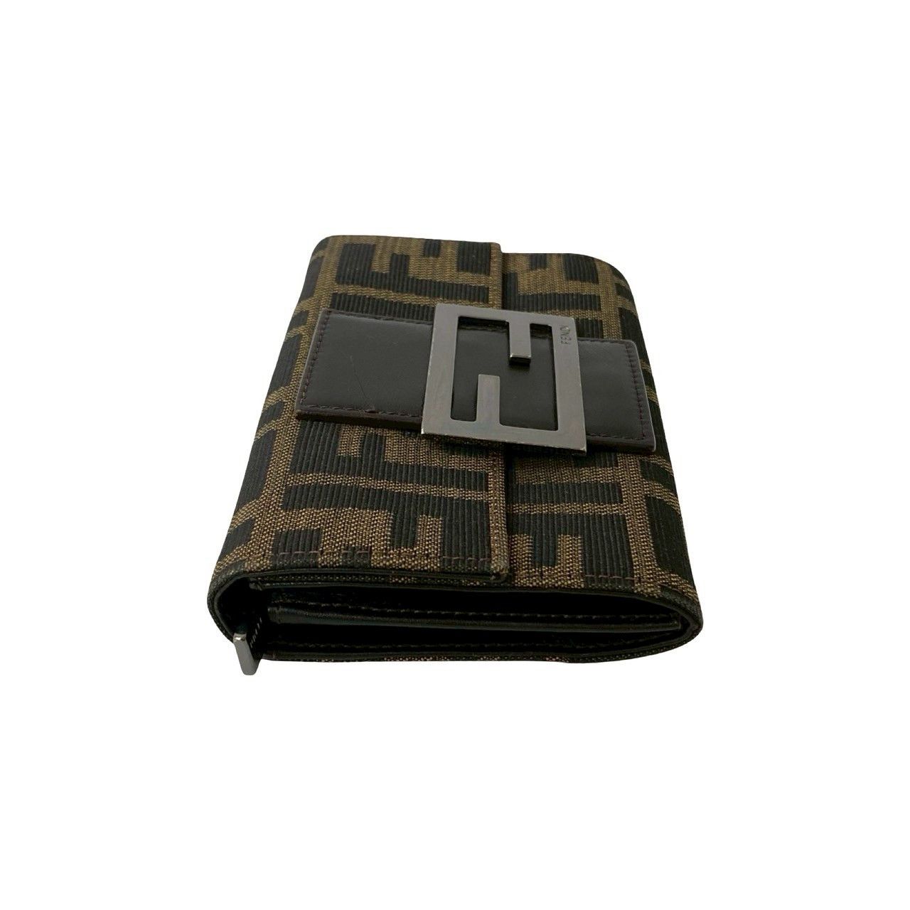 Fendi Fendi Fendi Zucca Canvas Leather Wallet Canvas Short Wallet Size ONE SIZE - 6 Thumbnail