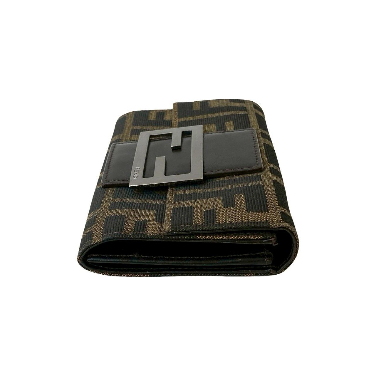 Fendi Fendi Fendi Zucca Canvas Leather Wallet Canvas Short Wallet Size ONE SIZE - 5 Thumbnail