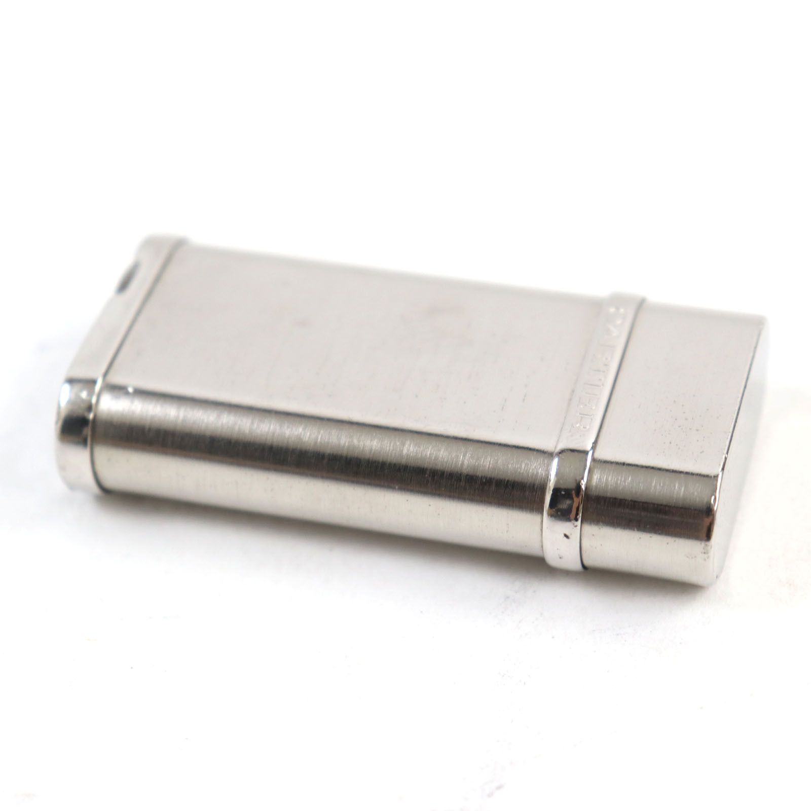 Cartier Cartier Cartier Godron Hairline Logo engraved Silver Lighter Metal Lighter Size ONE SIZE - 4 Thumbnail