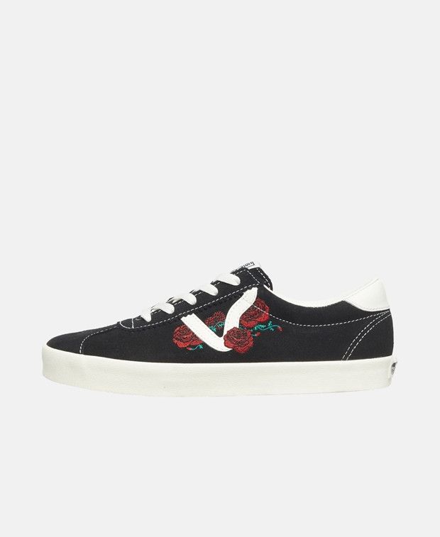 Vans Black Roses Sneakers Size US 6.5 / IT 36.5 - 4 Thumbnail