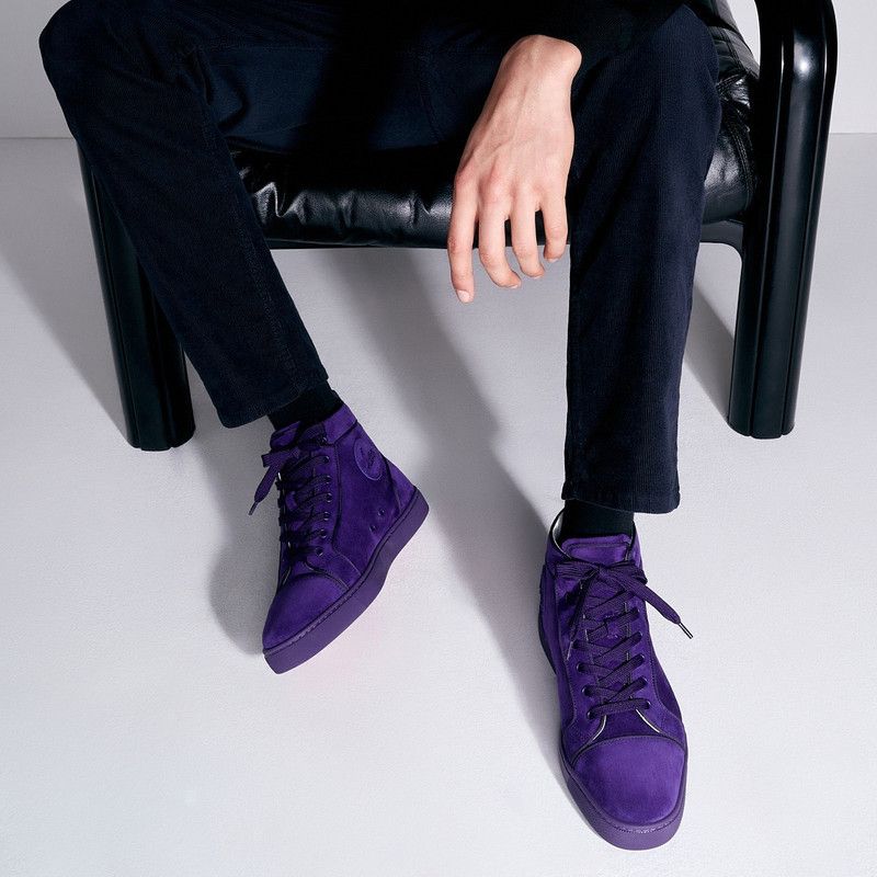 Christian Louboutin louis orlato suede purple Size US 6 / EU 39 - 2 Thumbnail