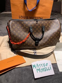 Louis Vuitton Limited Edition Virgil Abloh Tapestry Keepall 50 Sold Out -  NEW