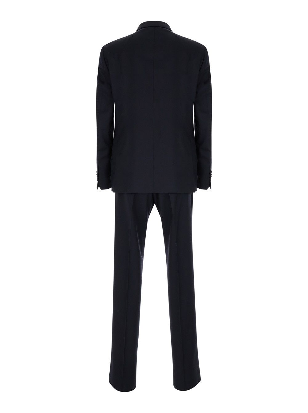 Tagliatore Black Single-Breasted Suit with Logo Pin Man Size US XXL / EU 58 / 5 - 2 Thumbnail