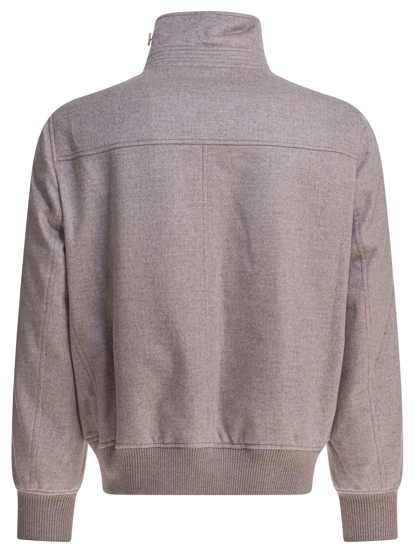 Brunello Cucinelli Cashmere Beave Bomber Jacket Size US L / EU 52-54 / 3 - 2 Thumbnail