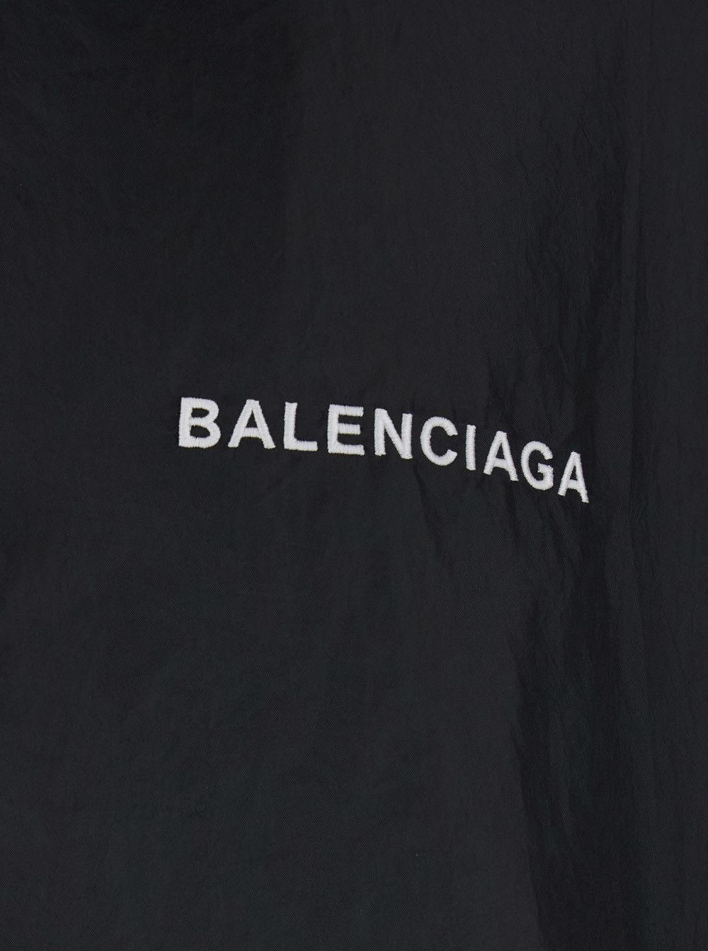 Balenciaga Black Jacket with Logo Lettering on the Front and Logo Patch on the Elbow in Tech Fabric Man Size US M / EU 48-50 / 2 - 3 Thumbnail