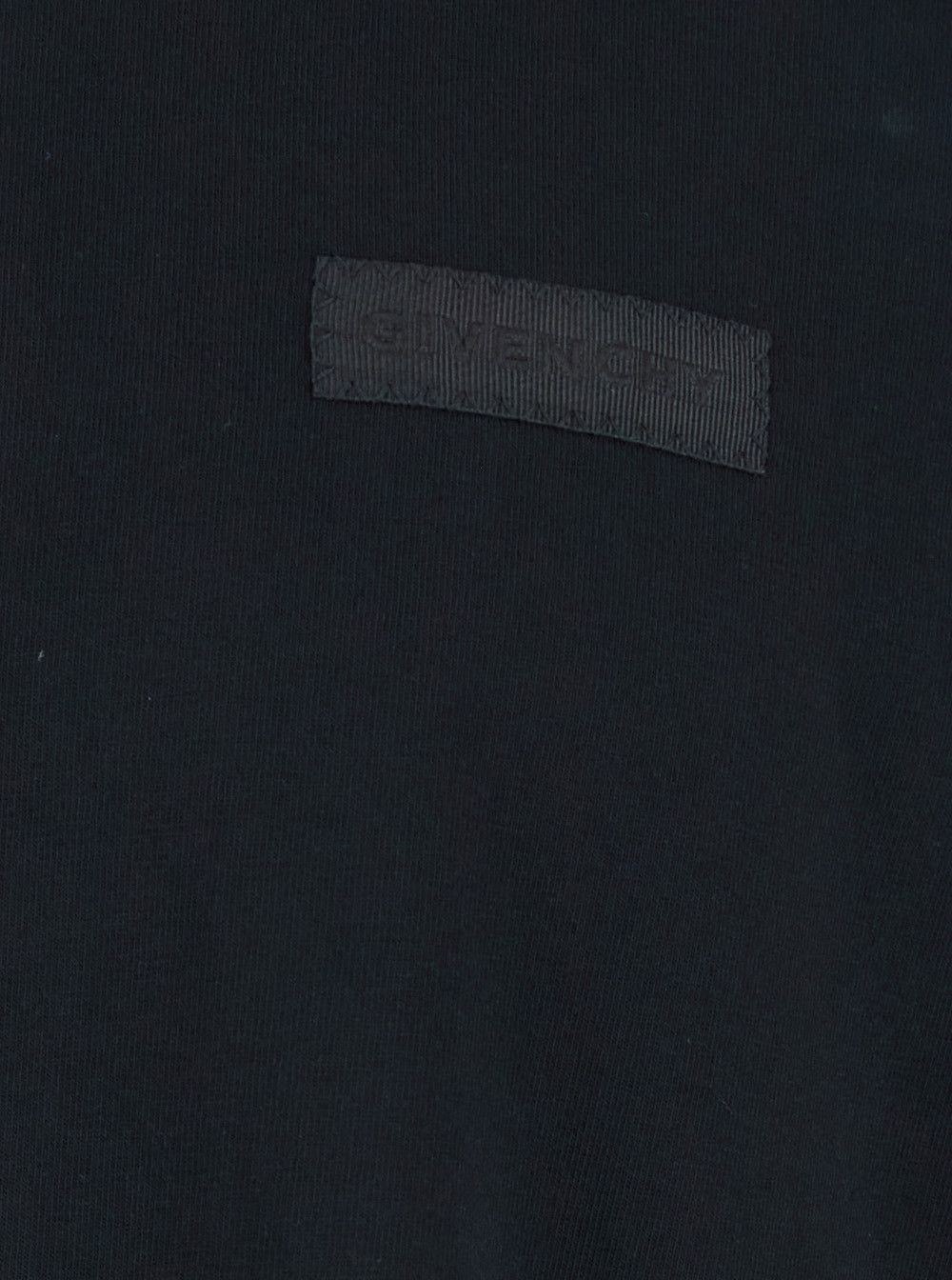 Givenchy Black T-Shirt with Logo Patch on the Front in Cotton for Men Size US L / EU 52-54 / 3 - 3 Thumbnail
