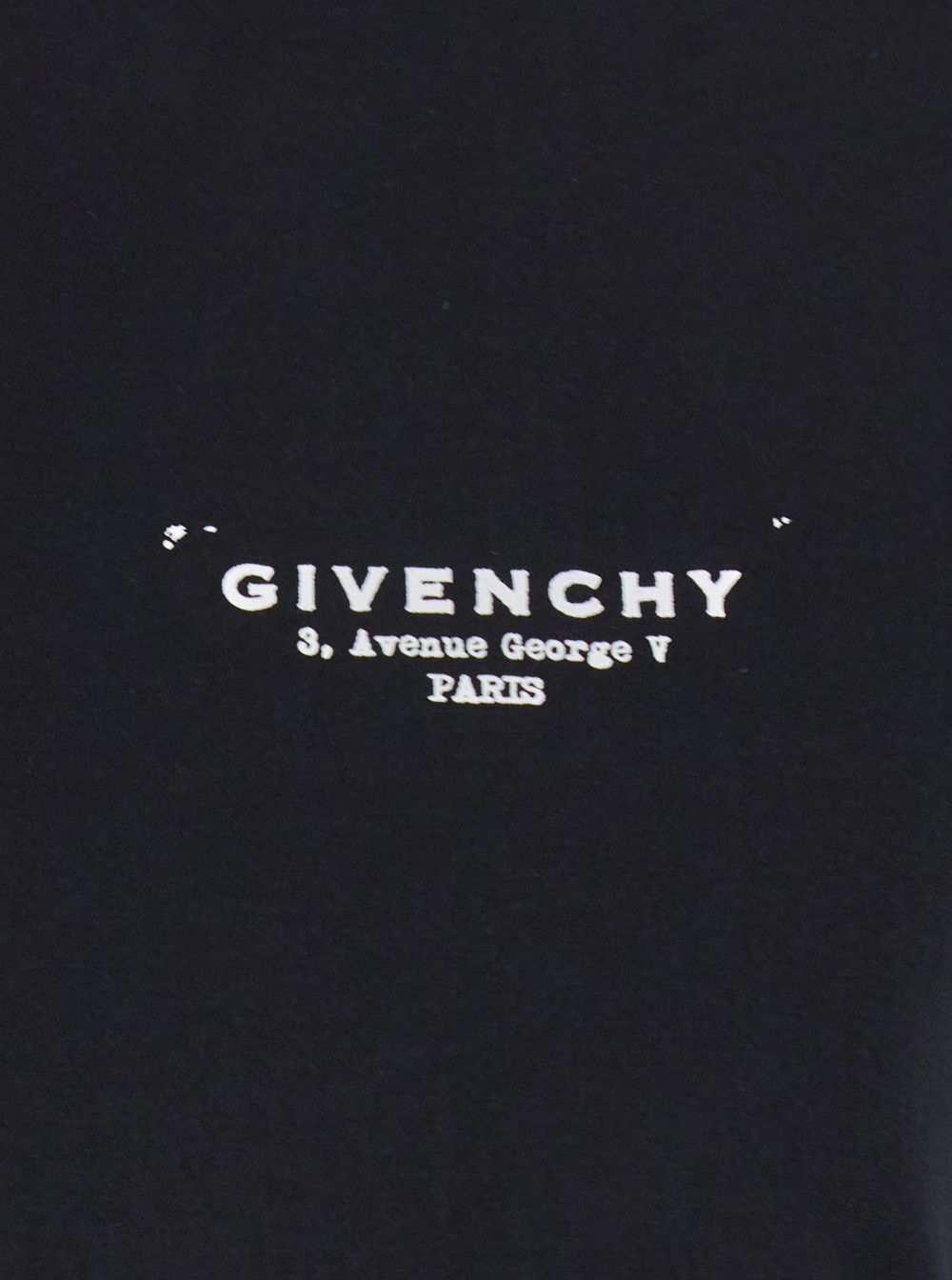 Givenchy Black Crewneck T-Shirt with Logo Lettering on Front and Rear in Cotton Woman Size L / US 10 / IT 46 - 3 Thumbnail