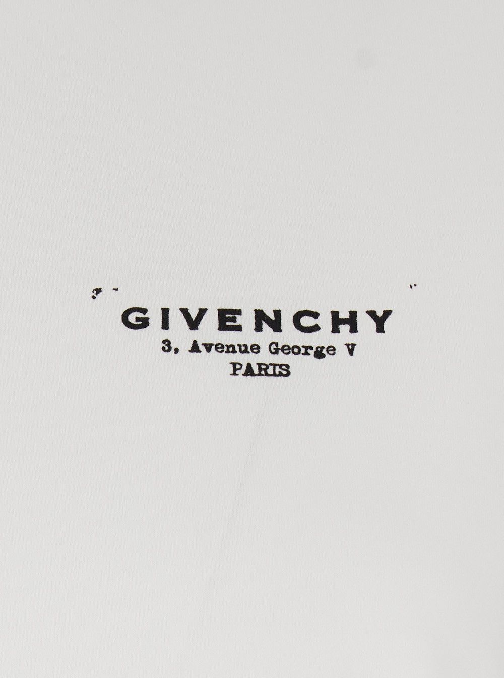 Givenchy White Crewneck T-Shirt with Logo Lettering on Front and Rear in Cotton Woman Size M / US 6-8 / IT 42-44 - 3 Thumbnail