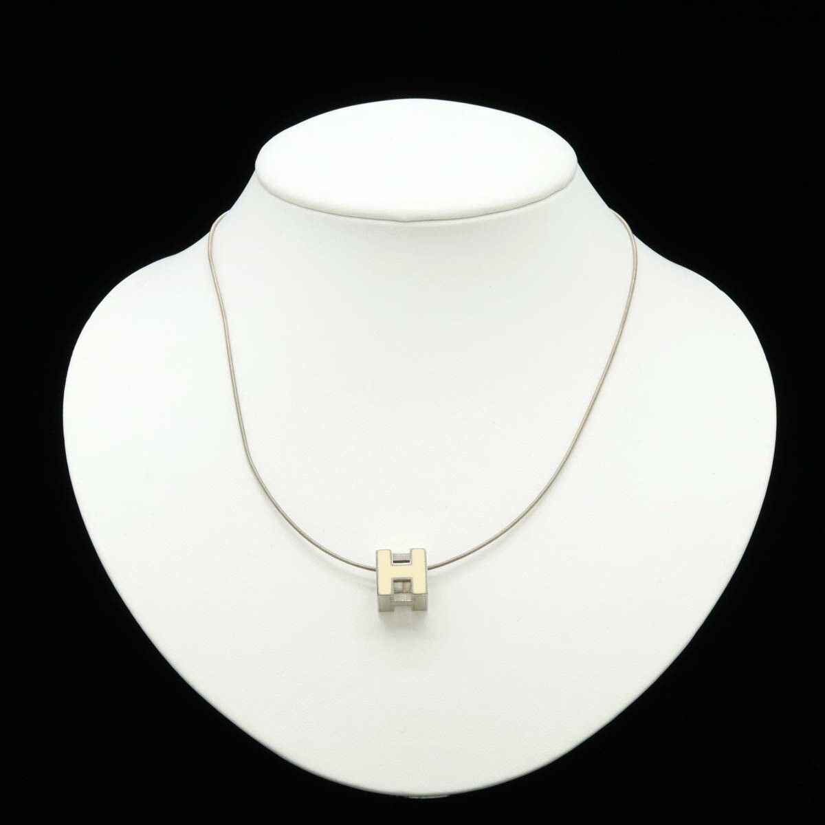 Hermes Hermes Hermes Metal Cage d'H H Cube Necklace Metal Necklace Size ONE SIZE - 7 Thumbnail