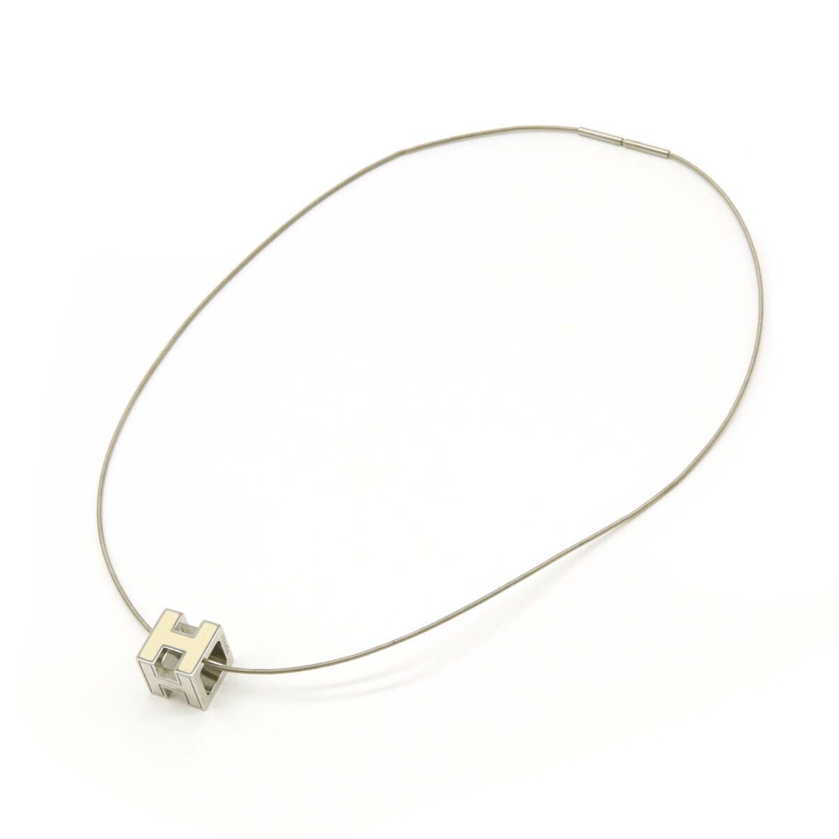Hermes Hermes Hermes Metal Cage d'H H Cube Necklace Metal Necklace Size ONE SIZE - 2 Thumbnail