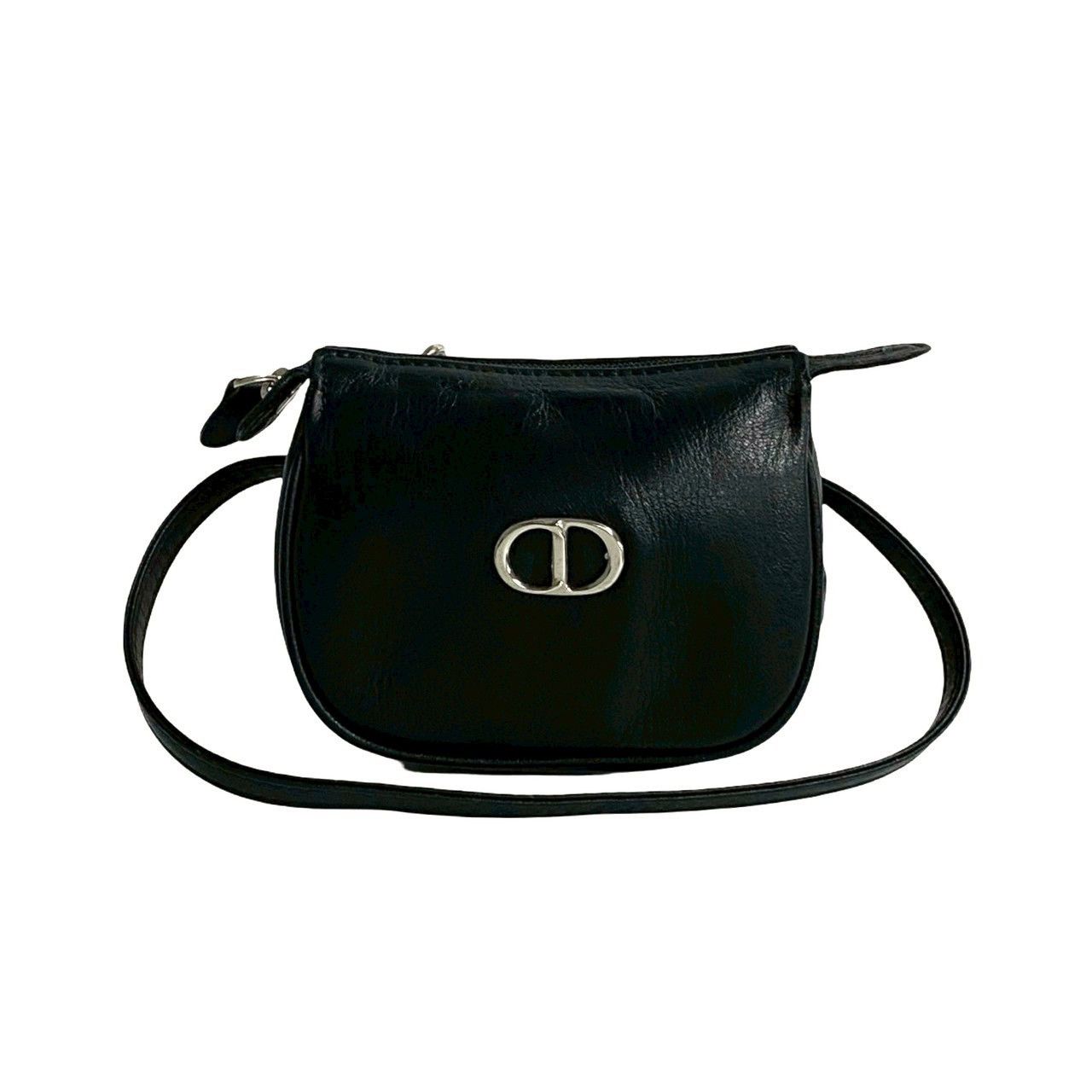 Dior Dior Christian Dior CD Logo Leather Mini Shoulder Bag Leather Shoulder Bag Size ONE SIZE - 2 Thumbnail