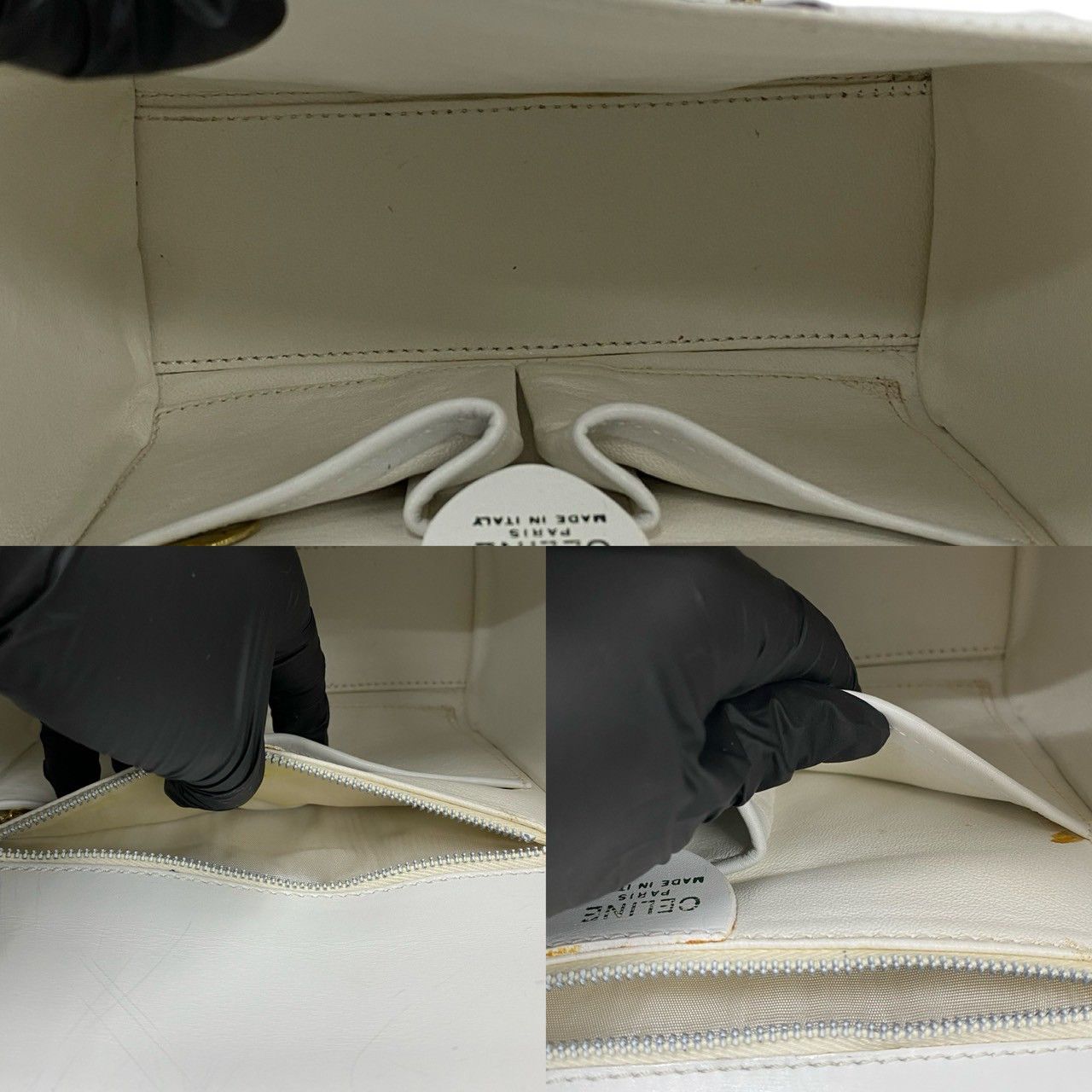 Celine Celine Celine Logo Leather Handbag Leather Handbag DUTY FREE for USA Size ONE SIZE - 9 Thumbnail