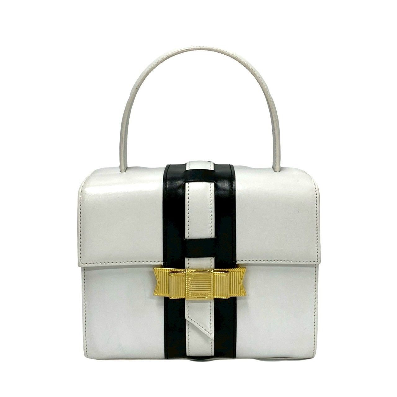 Celine Celine Celine Logo Leather Handbag Leather Handbag DUTY FREE for USA Size ONE SIZE - 2 Thumbnail