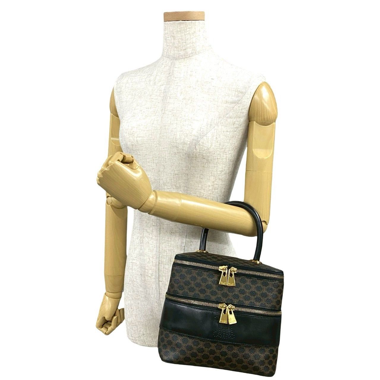 Celine Celine Celine Macadam Blazon Leather Handbag Leather Vanity Bag DUTY FREE for USA Size ONE SIZE - 3 Thumbnail