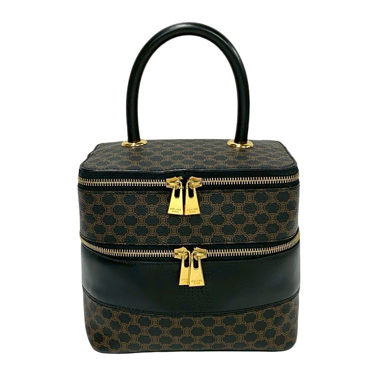 Celine Celine Celine Macadam Blazon Leather Handbag Leather Vanity Bag DUTY FREE for USA Size ONE SIZE - 2 Thumbnail
