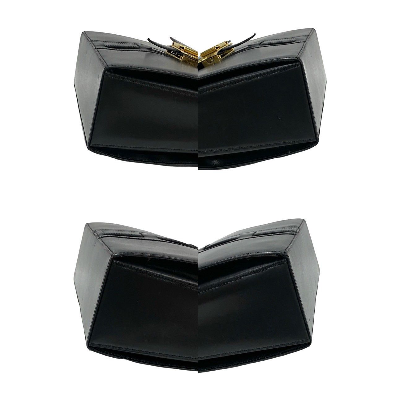 Celine Celine Celine Logo Ribbon Motif Calf Leather Handbag Leather Handbag DUTY FREE for USA Size ONE SIZE - 8 Thumbnail