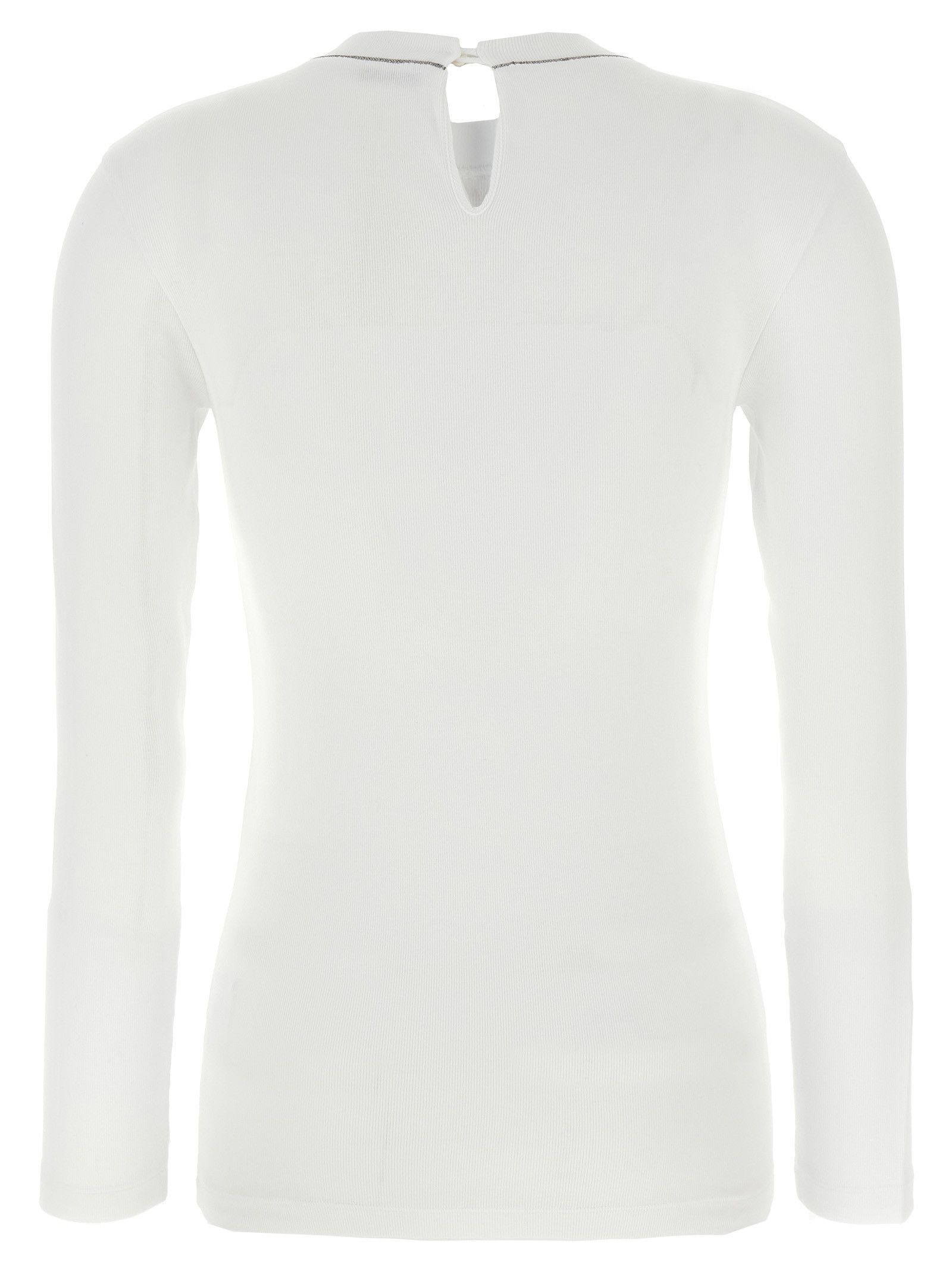 Brunello Cucinelli 'Shiny Collar' T-Shirt Size XXL / US 16-18 / IT 52-54 - 2 Thumbnail