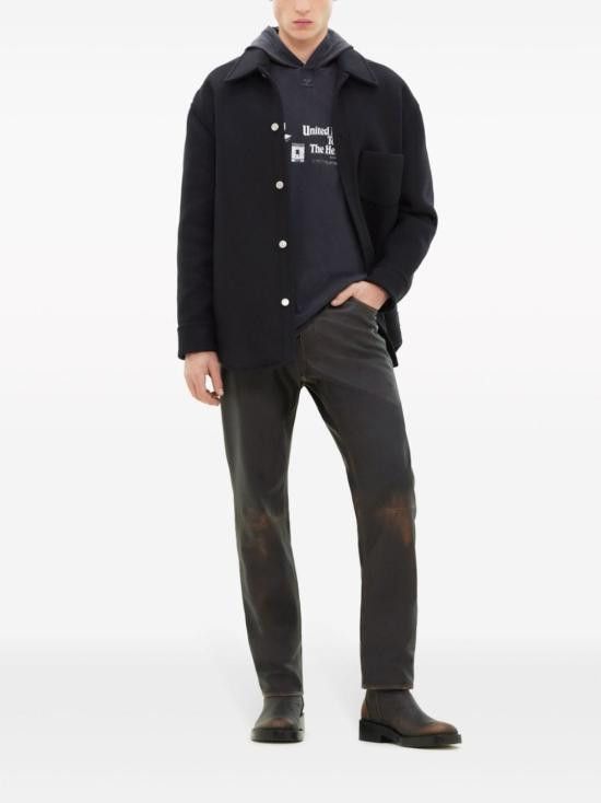 Courreges COURREGES Men Long Tops 323CCH030 WO00349999 Black Size US M / EU 48-50 / 2 - 2 Thumbnail