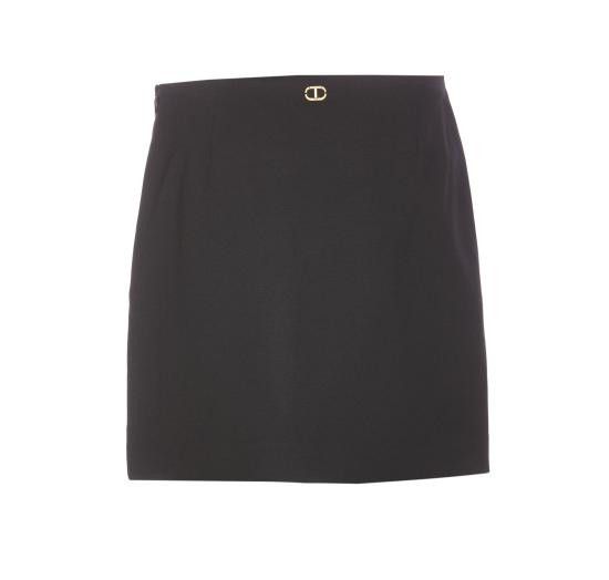 TWINSET TWINSET Women Mid Skirts 251TP2135 00006 Black Size 26" / US 2 / IT 38 - 2 Thumbnail