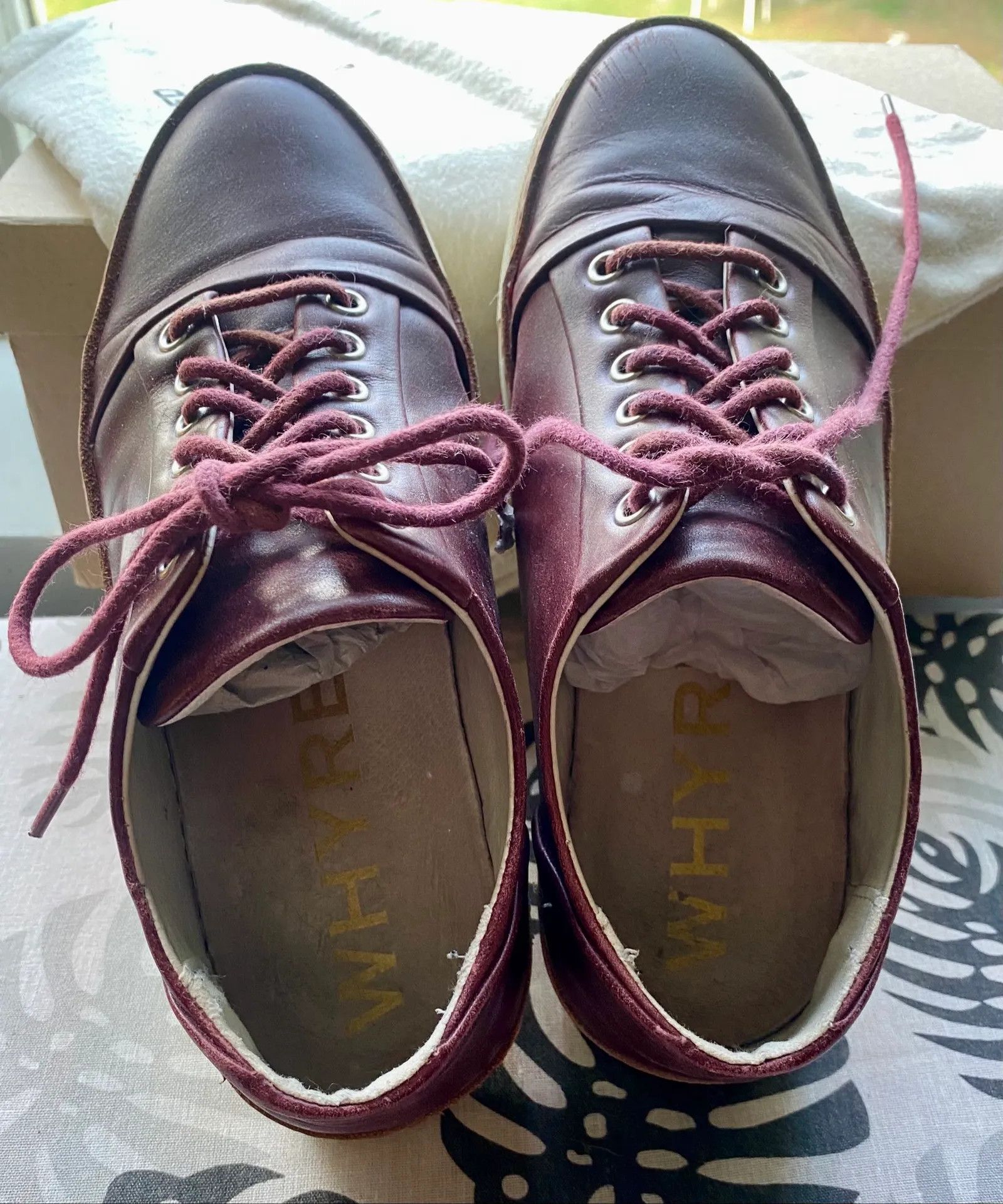 Whyred Whyred Breeton, oxblood red Sneakers Size US 7 / IT 37 - 2 Thumbnail