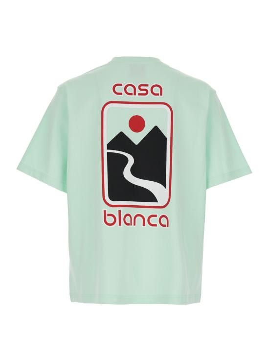 Casablanca CASABLANCA Men Tops MPF25JTS04403MINTJERSEY Green Size US L / EU 52-54 / 3 - 2 Thumbnail