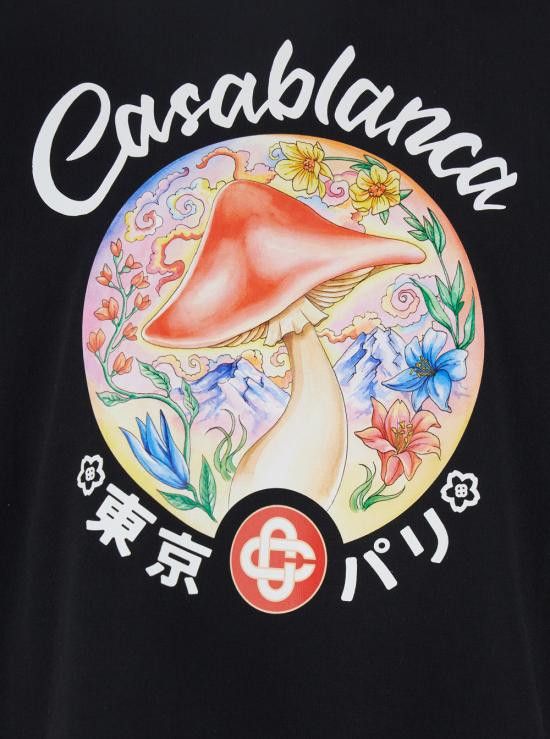 CASABLANCA Men Tops MPF25JTS00105BLACKJERSEY Black