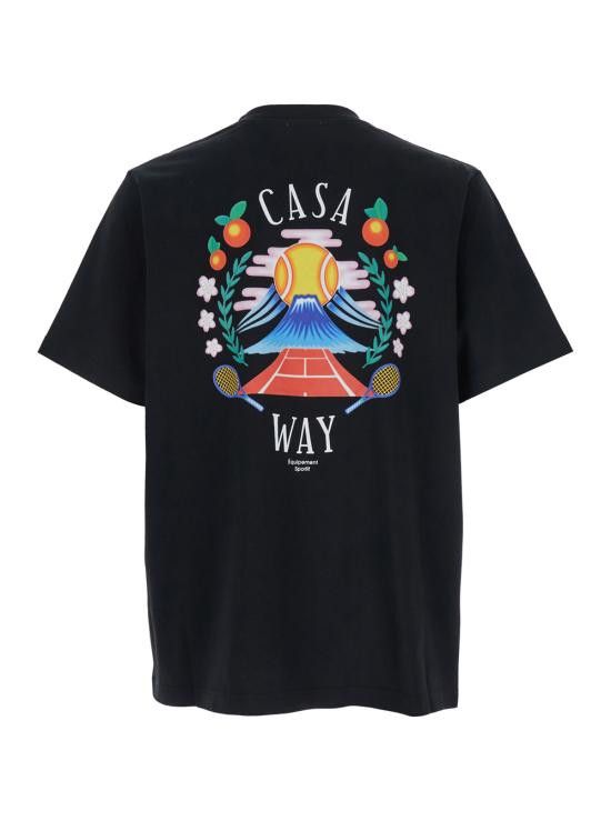 Casablanca CASABLANCA Men Tops MPF25JTS00109BLACKJERSEY Black Size US M / EU 48-50 / 2 - 2 Thumbnail