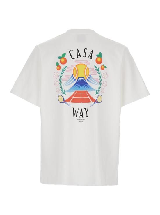 Casablanca CASABLANCA Men Tops MPF25JTS00108WHITEJERSEY White Size US M / EU 48-50 / 2 - 2 Thumbnail