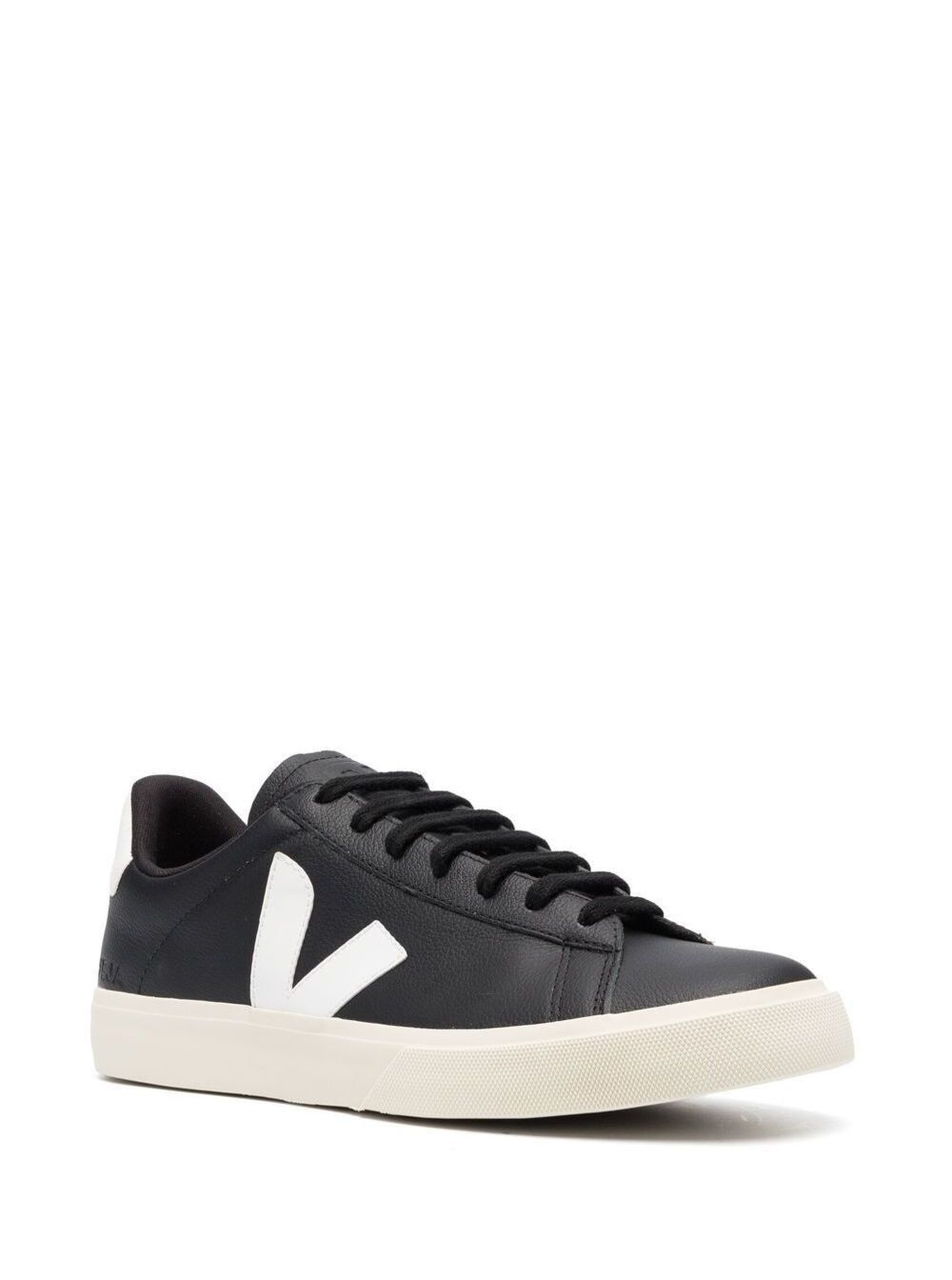Veja Sneaker 'Campo' with Black and White Vegan Leather Logo Unisex Size US 7 / IT 37 - 4 Thumbnail