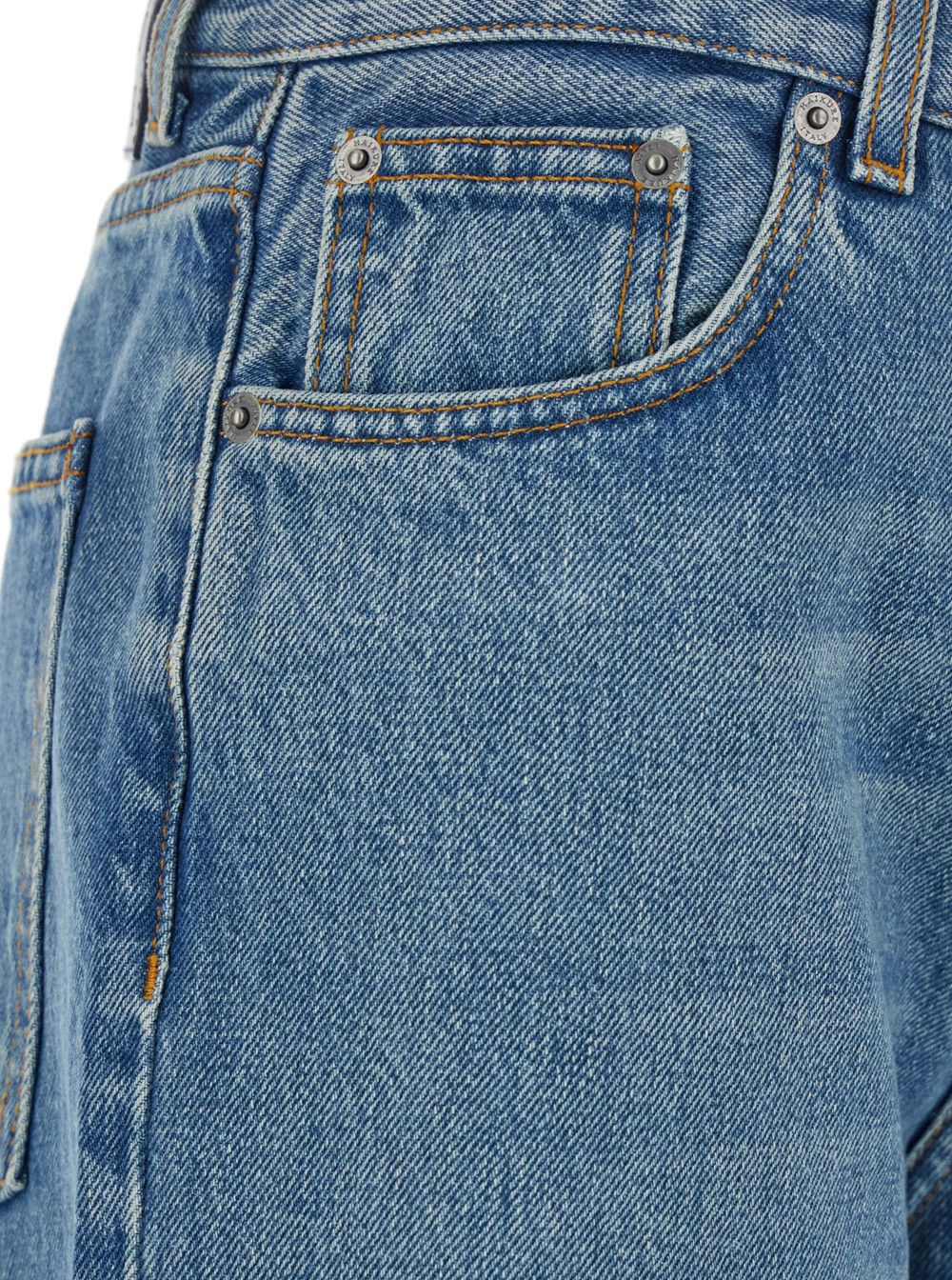 Haikure 'Korea' Blue Jeans with Wide Leg and Logo Patch on the Rear in Denim Woman Size 26" / US 2 / IT 38 - 3 Thumbnail