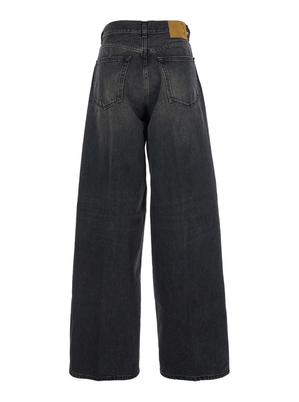 Haikure 'Bethany' Grey Jeans with Logo Patch on the Rear and Wide Leg in Denim Woman Size 25" / US 0 / IT 36 - 2 Thumbnail