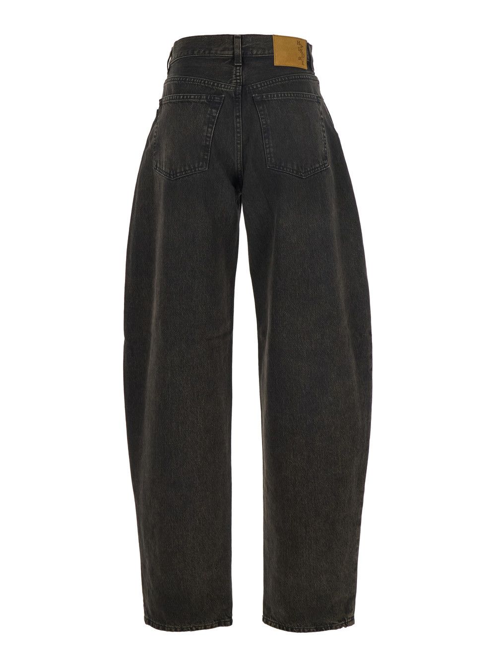 Haikure 'Bibi' Brown Jeans with Logo Patch on the Rear and Tapered Leg in Denim Woman Size 26" / US 2 / IT 38 - 2 Thumbnail