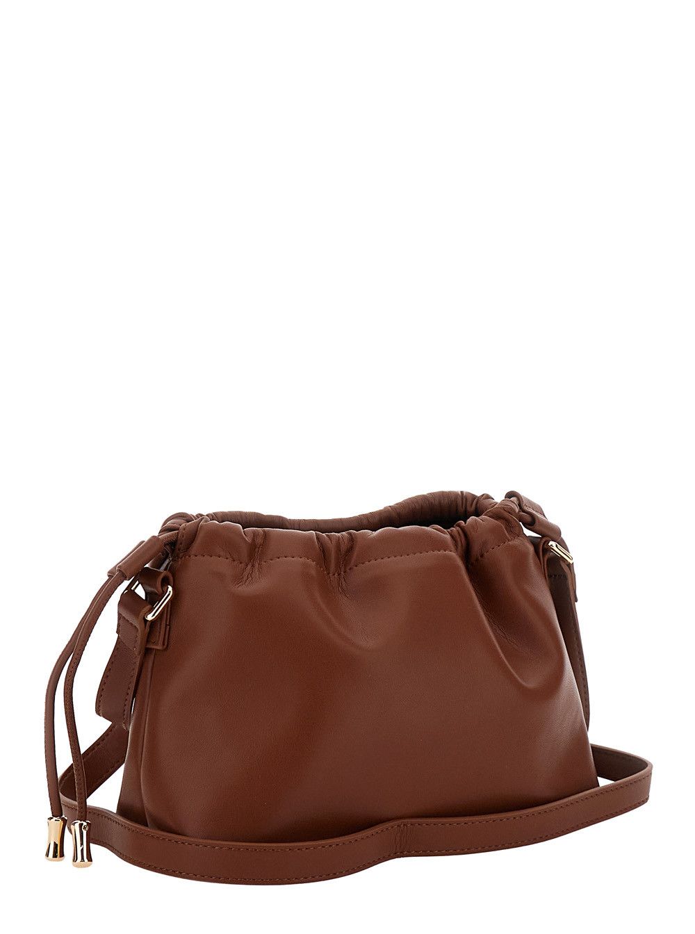 A.P.C. Ninon Mini Crossbody Bag with Engraved Logo on the Front and Adjustable Ecoleather Strap Brown Women Size ONE SIZE - 3 Thumbnail