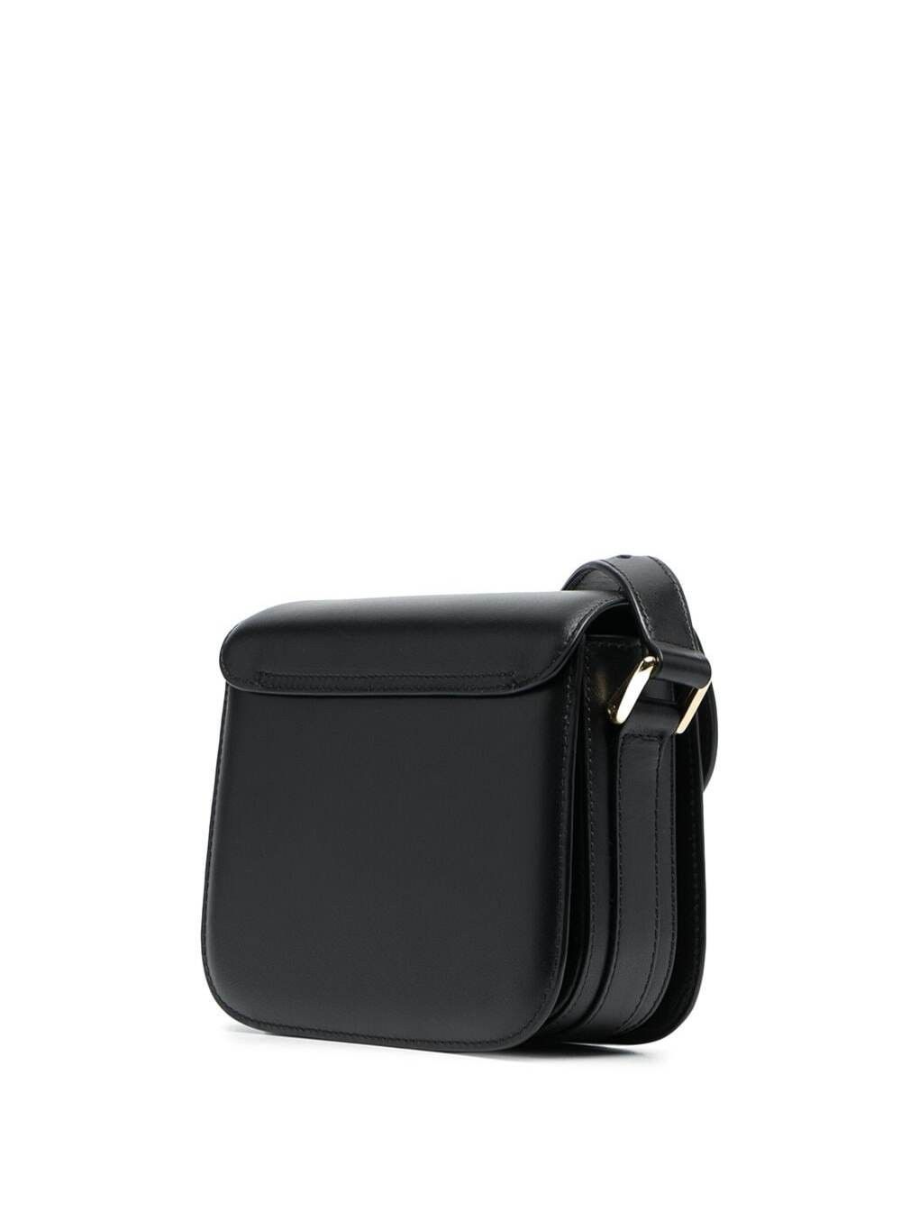 A.P.C. 'Grace' Black Mini Crossbody Bag with Adjustable Strap and Logo Lettering Imprinted on the Front in Leather for Women Size ONE SIZE - 2 Thumbnail