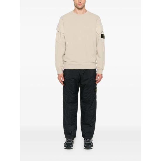 Stone Island STONE ISLAND Men Straight Pants 153100007 S0182 V0029 BLACK Size US 34 / EU 50 - 5 Thumbnail