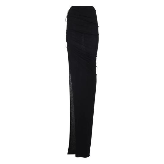 Rick Owens RICK OWENS Women Mid Skirts RP02E4359 JR 09 BLACK Size 28" / US 6 / IT 42 - 3 Thumbnail