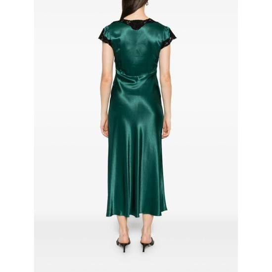 RIXO RIXO Women Dresses AMARI FOGRE GREEN Size L / US 10 / IT 46 - 4 Thumbnail