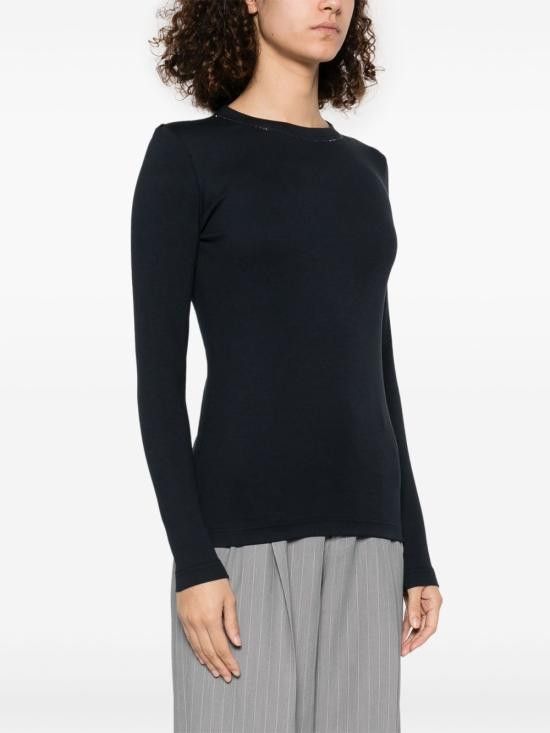Fabiana Filippi FABIANA FILIPPI Women Sweater JED265F153 L1805146 Blue Size M / US 6-8 / IT 42-44 - 5 Thumbnail